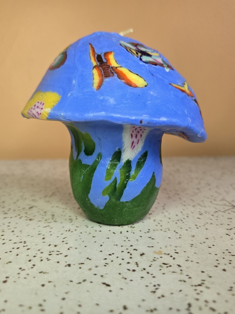 Butterfly Mushroom Candle